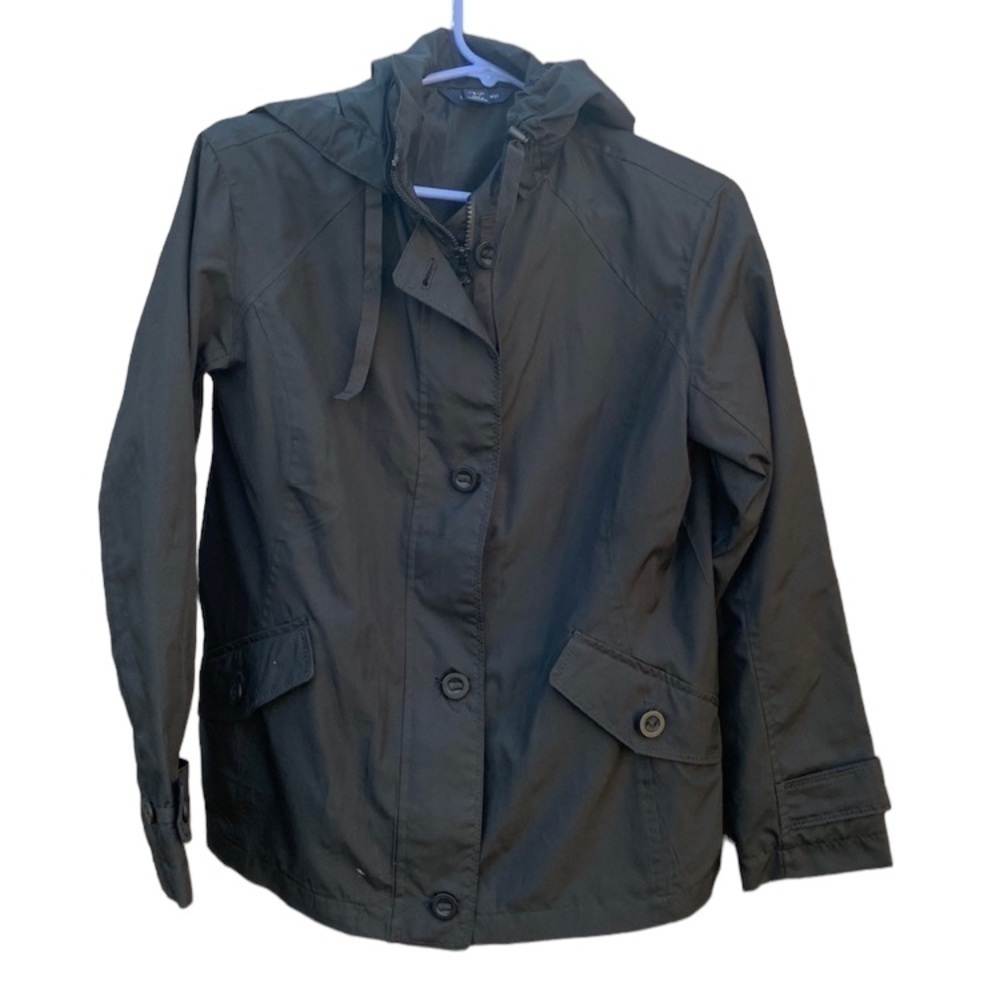 LANDS’ End – Women’s Full Zip/Button Down Fall Jacket - Size XS 2/4 - Black